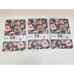 Caliber Journal 3 Pack Blank Lined Dotted Pages 8.5x 5.5 Pages 40 each Lot of 3